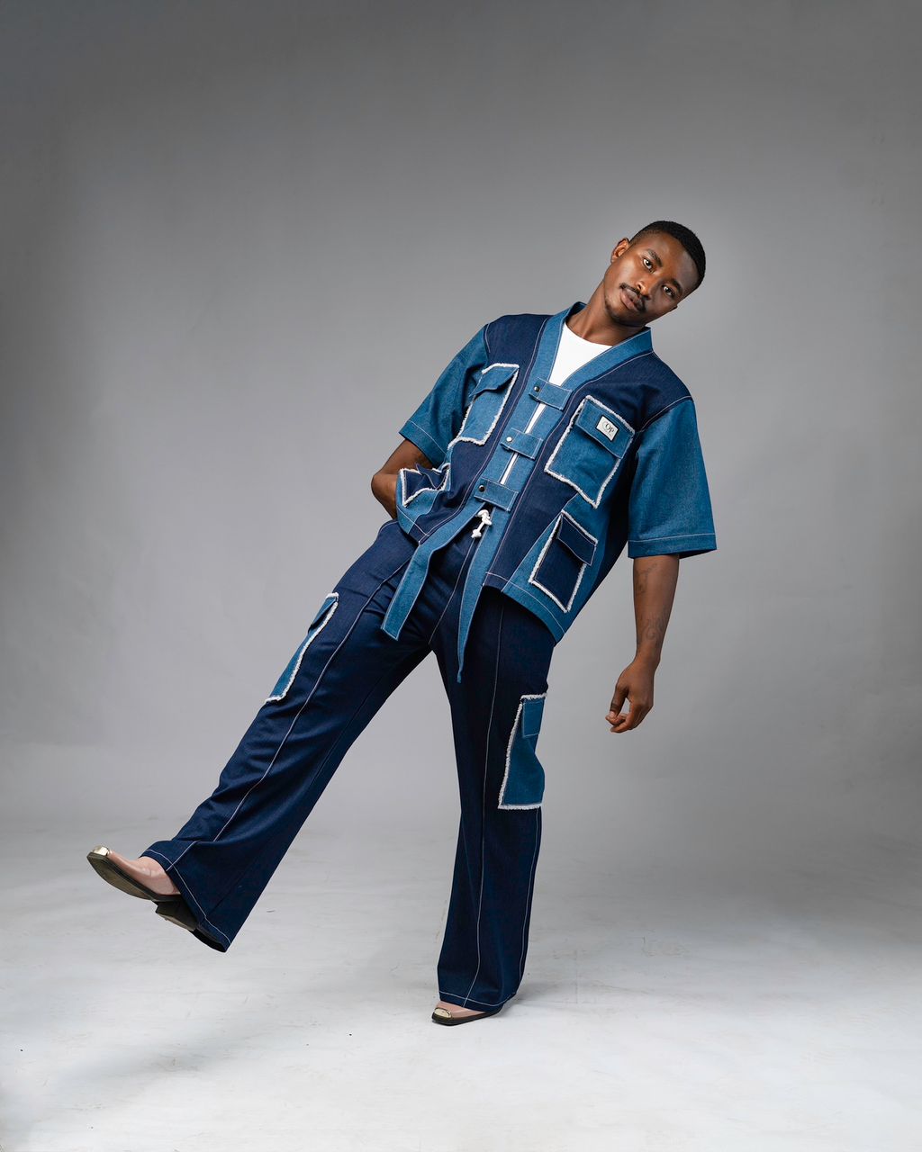 Cop Denim Pant Set