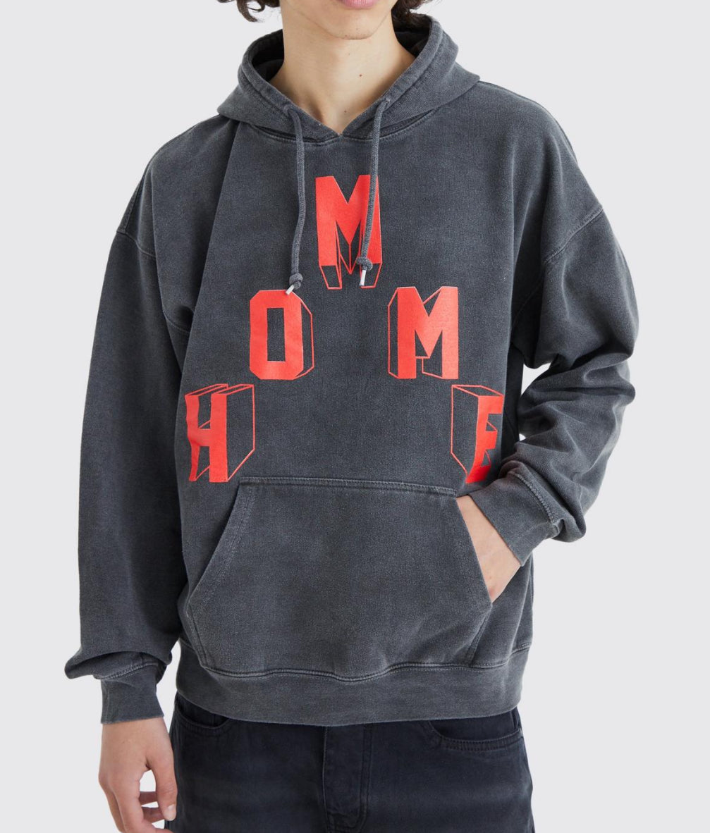 Oversized Homme Wash Graphic Hoodie