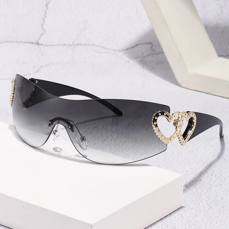 Female Fashion Rimless Glasses