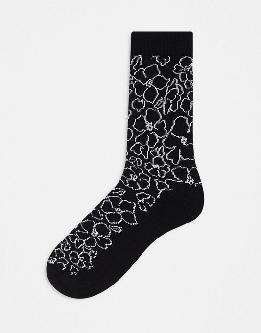 Mono floral Jacquard Socks