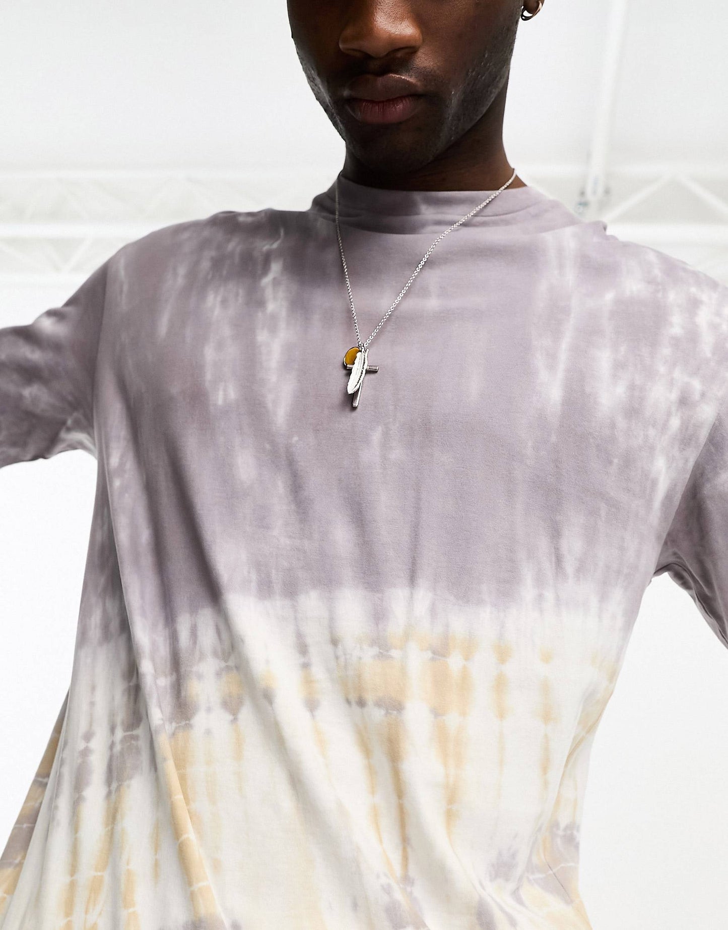 Oversized t-shirt with tie-dye