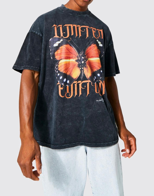 Oversized Acid Wash Graphic T-shirt