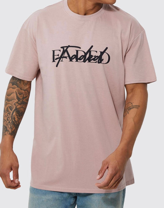 Oversized Faded Script T-shirt