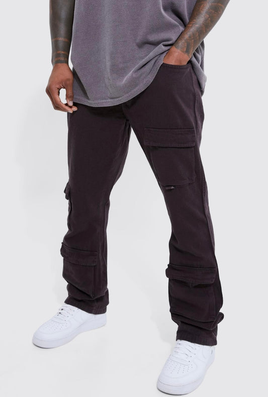 Fixed Waist Skinny Stacked Cargo trouser